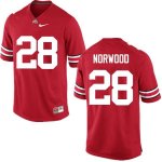 NCAA Ohio State Buckeyes Men's #28 Joshua Norwood Red Nike Football College Jersey JOR3045RO